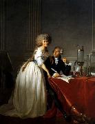 Jacques-Louis  David Portrait of Antoine-Laurent and Marie-Anne Lavoisier France oil painting reproduction